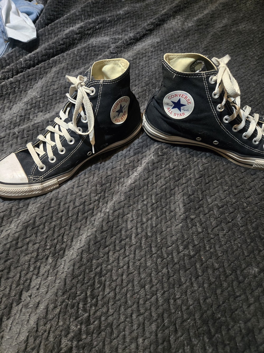 Converse Chuck Taylor All Star High Top Sneakers - Black & White - Picture 4 of 10